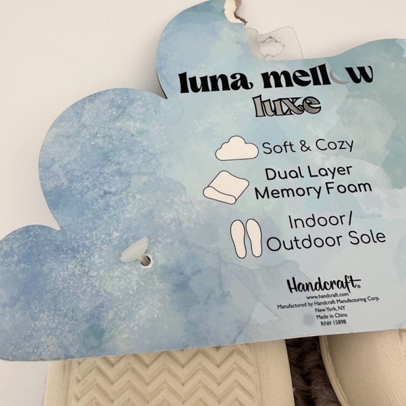 Luna Mellow Luxe Elephant Slippers Fuzzy Plush Animal Slippers Size Sm 5-6 NEW - Picture 6 of 6